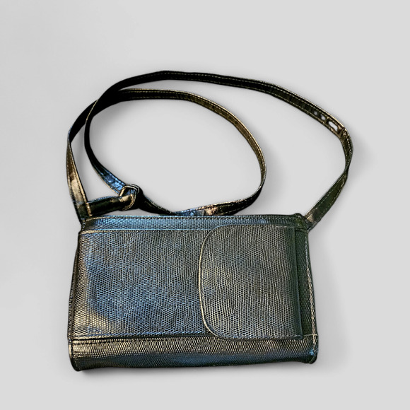 Vintage 1995 Avon Black Fall Mini Vinyl shoulder bag - Picture 2 of 6